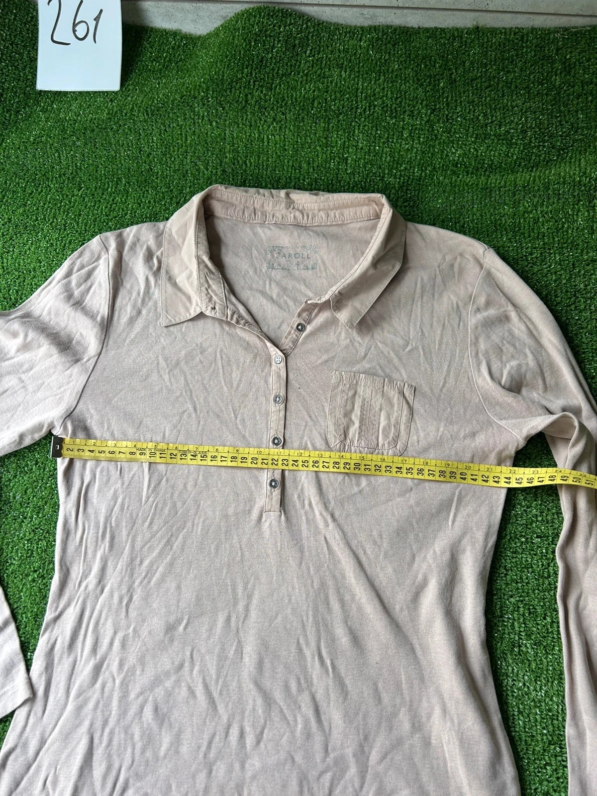 Moletom bege cinza caroll tamanho 44 – photo 6